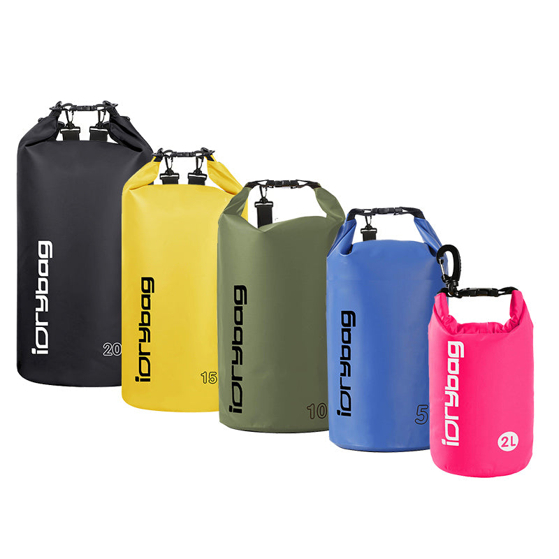 IDRYBAG Dry Bags for Kayaking Waterproof 2L/5L/10L/15L/20L, Small Dry Bag Waterproof Floating, Dry Sack Waterproof Bag for Paddleboarding Travel