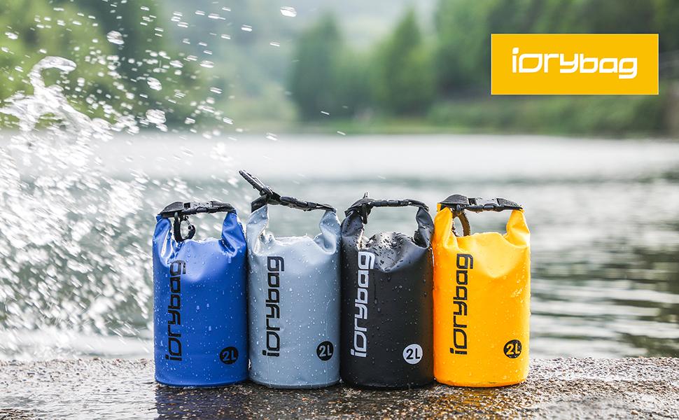 IDRYBAG Dry Bags for Kayaking Waterproof 2L/5L/10L/15L/20L, Small Dry Bag Waterproof Floating, Dry Sack Waterproof Bag for Paddleboarding Travel