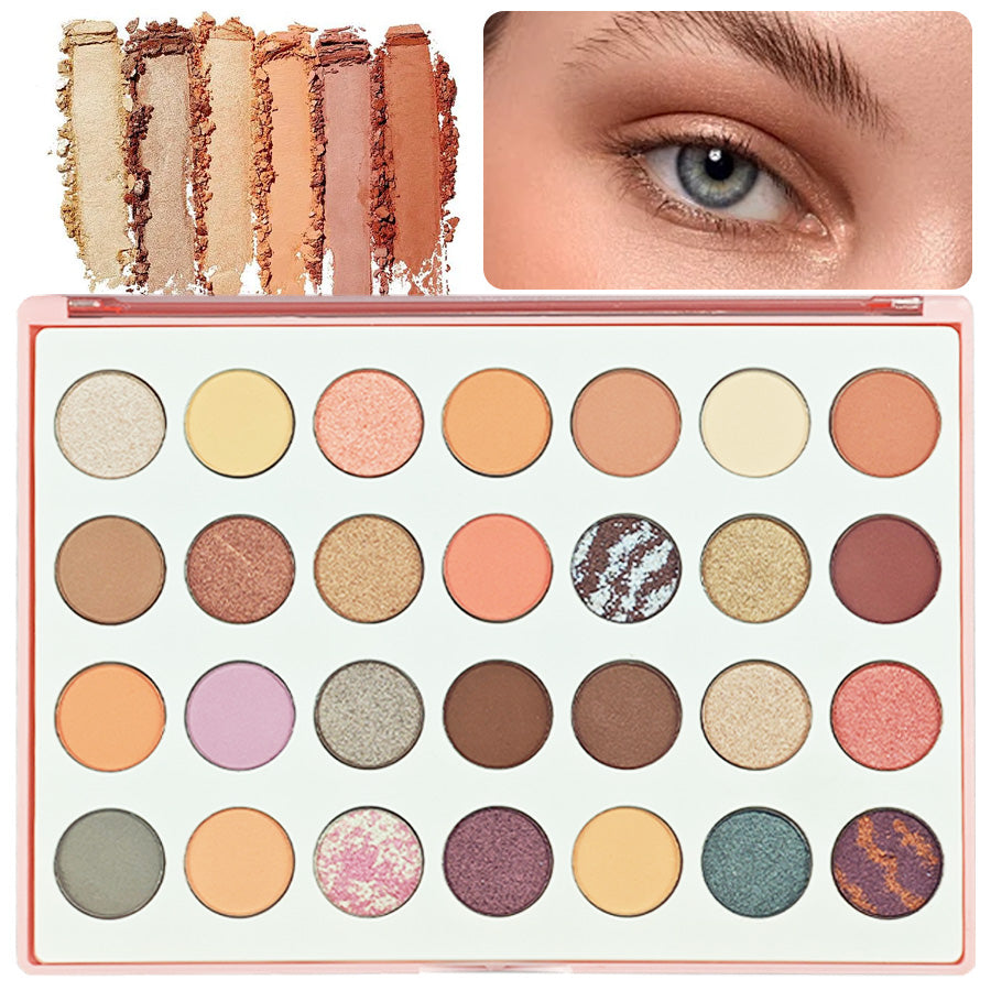 28Pc Eyeshadow Palette | Richly Pigmented Shadows, Luxuriously Silky-Smooth & Effortless Blending | NY-Inspired Edgy Chic for City-Lady Glam | Versatile Daily & Night Eye Looks