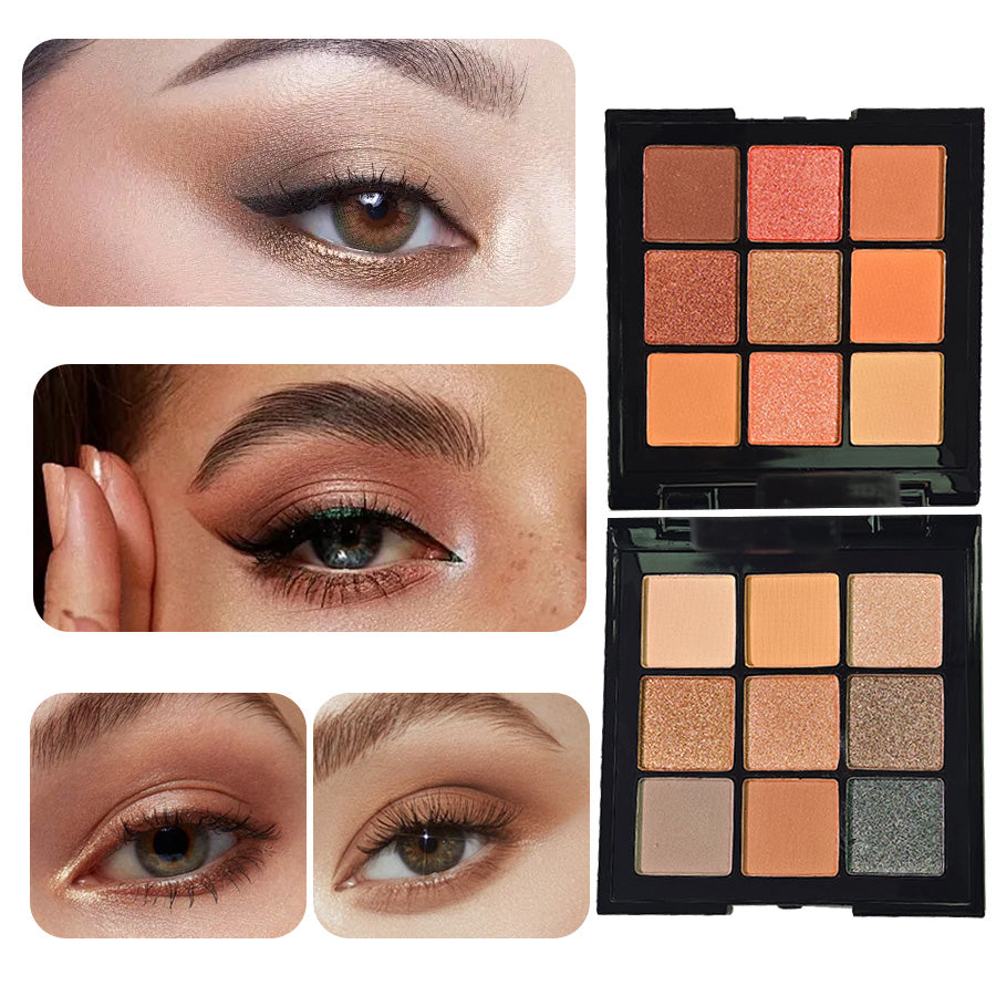 UncommonCosmetics Essential Eye Set | 2 Eyeshadow Palettes (9 Color Each) + Mascara | Create Professional/Daily/Romantic Eye Looks