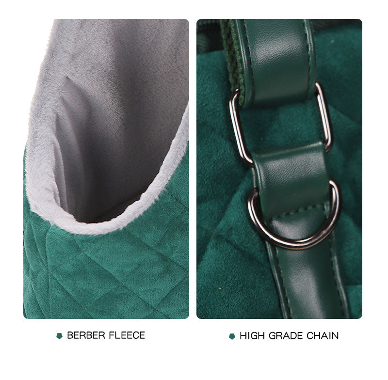 Pet Bag-YHPB001:Dog Cat Lamb Cashmere Warm Pet Bag with Fixing Belt