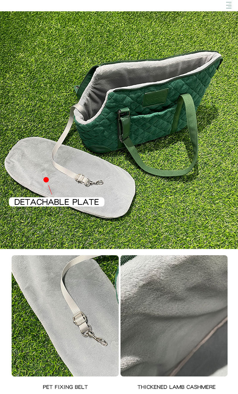 Pet Bag-YHPB001:Dog Cat Lamb Cashmere Warm Pet Bag with Fixing Belt