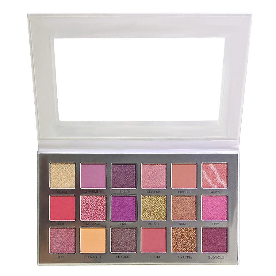 18-Piece (14 Eyeshadows + 4 Glitter Shades) | Luxuriously Silky 3-Way Use (Liner/Lid/Crease) | Seamless Day-to-Sultry Night Smoky Eye | Expert Contouring & Blending for Any Occasion | NY-Inspired Chic Beauty