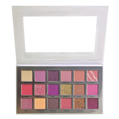 18-Piece (14 Eyeshadows + 4 Glitter Shades) | Luxuriously Silky 3-Way Use (Liner/Lid/Crease) | Seamless Day-to-Sultry Night Smoky Eye | Expert Contouring & Blending for Any Occasion | NY-Inspired Chic Beauty