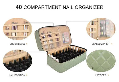 New design women's nail polish oil tool storage bag double-layer 40 nail polish bags