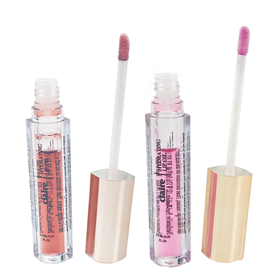 Marie Claire Luxe Lips 3 Pc Lip Oil Collection | 3 X 2.6ML | Sheer Shine + Nourishing Hydration for Lips