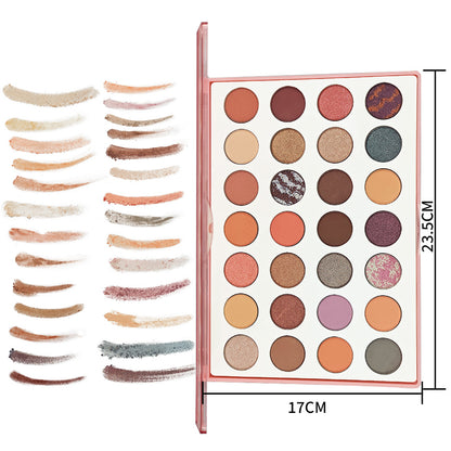 28Pc Eyeshadow Palette | Richly Pigmented Shadows, Luxuriously Silky-Smooth & Effortless Blending | NY-Inspired Edgy Chic for City-Lady Glam | Versatile Daily & Night Eye Looks