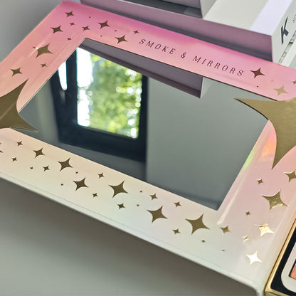 Smoke & Mirrors Star Gazing 22 Pc Face & Eye Palette | Eyeshadows+Glitter+Blush+Highlighter | Pigmented, Silky-Blendable for All Skin Tones