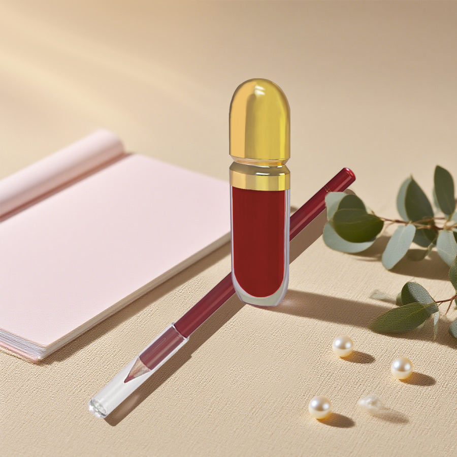 Paris Hilton Mane Liquid Lipstick & Lip Liner Duo Kit | Matte Lipstick (8ML) + Lip Liner (0.8G) | Plumps, Colors & Defines Lips