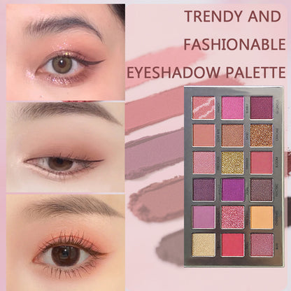 18-Piece (14 Eyeshadows + 4 Glitter Shades) | Luxuriously Silky 3-Way Use (Liner/Lid/Crease) | Seamless Day-to-Sultry Night Smoky Eye | Expert Contouring & Blending for Any Occasion | NY-Inspired Chic Beauty