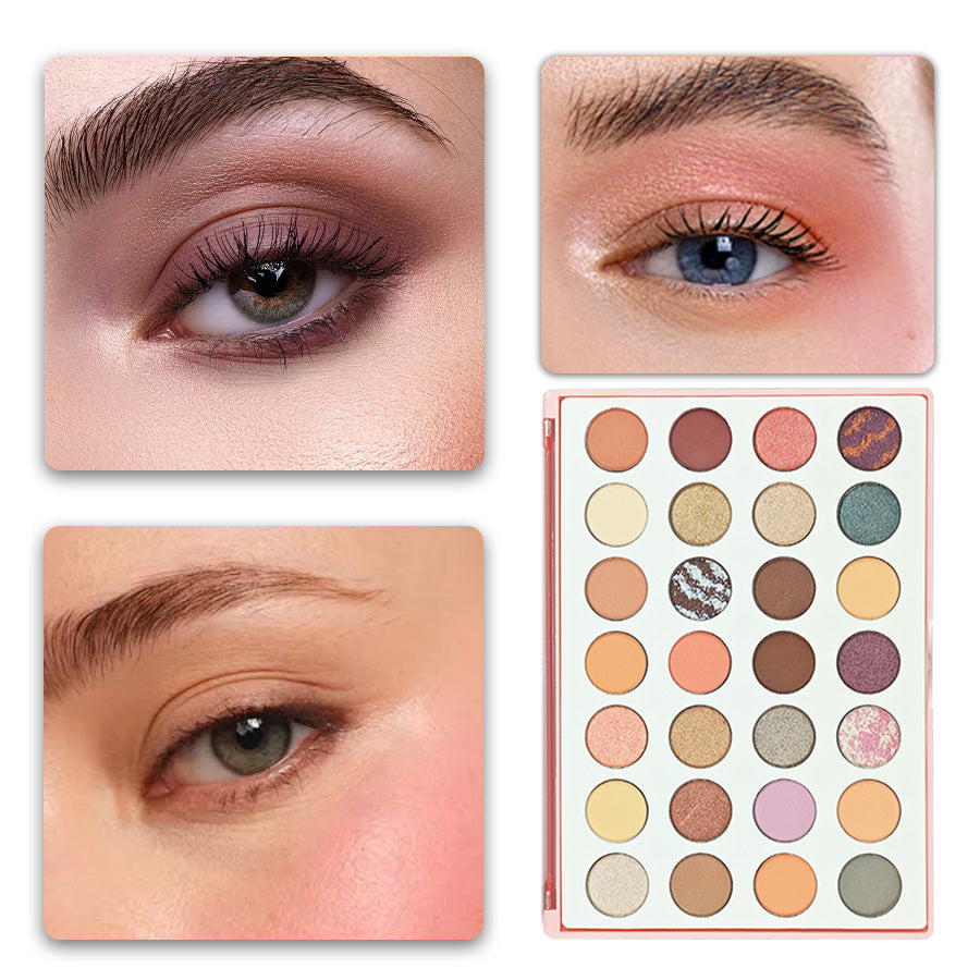 28Pc Eyeshadow Palette | Richly Pigmented Shadows, Luxuriously Silky-Smooth & Effortless Blending | NY-Inspired Edgy Chic for City-Lady Glam | Versatile Daily & Night Eye Looks