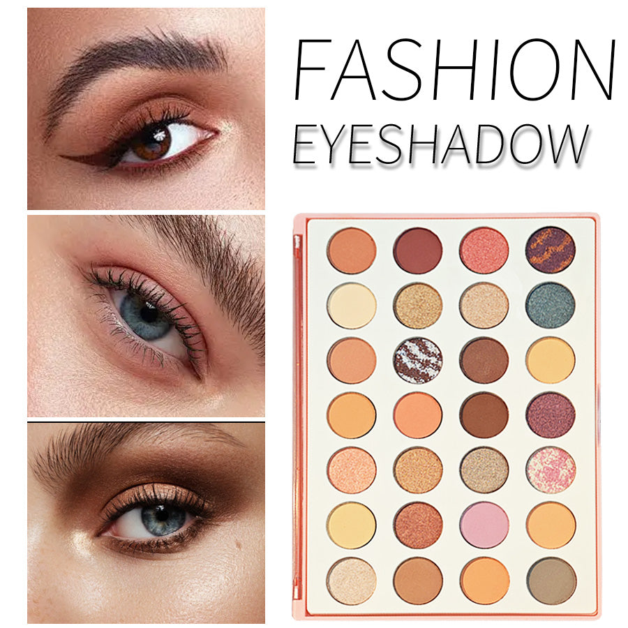 28Pc Eyeshadow Palette | Richly Pigmented Shadows, Luxuriously Silky-Smooth & Effortless Blending | NY-Inspired Edgy Chic for City-Lady Glam | Versatile Daily & Night Eye Looks
