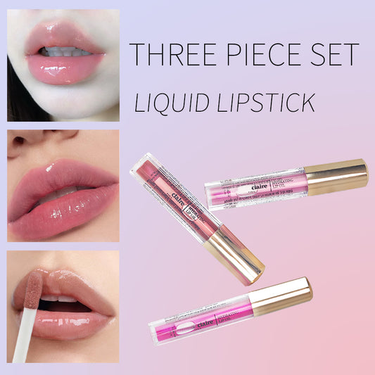 Marie Claire Luxe Lips 3 Pc Lip Oil Collection | 3 X 2.6ML | Sheer Shine + Nourishing Hydration for Lips
