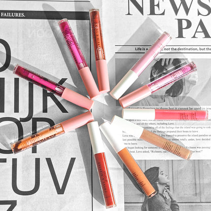 Smoke & Mirrors 10 Pc Hydrating Lip Vault | 5 Lip Oils + 5 Lip Glosses | Moisturizing, Non-Sticky & High-Shine