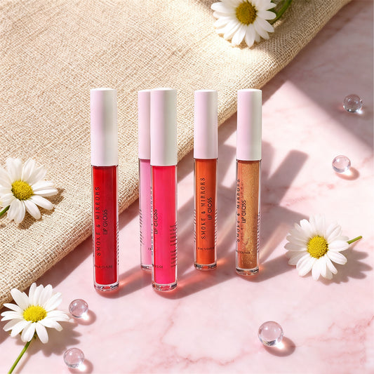 Smoke & Mirrors 10 Pc Hydrating Lip Vault | 5 Lip Oils + 5 Lip Glosses | Moisturizing, Non-Sticky & High-Shine