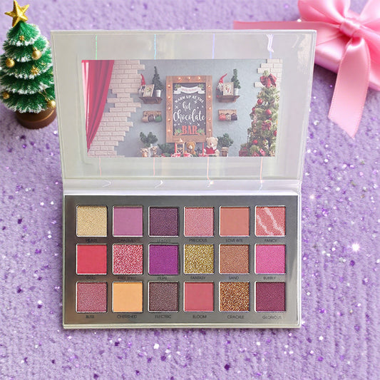 18-Piece (14 Eyeshadows + 4 Glitter Shades) | Luxuriously Silky 3-Way Use (Liner/Lid/Crease) | Seamless Day-to-Sultry Night Smoky Eye | Expert Contouring & Blending for Any Occasion | NY-Inspired Chic Beauty