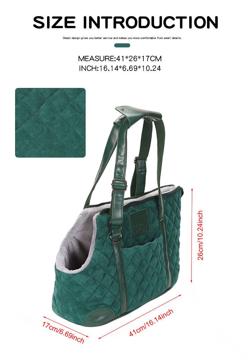 Pet Bag-YHPB001:Dog Cat Lamb Cashmere Warm Pet Bag with Fixing Belt