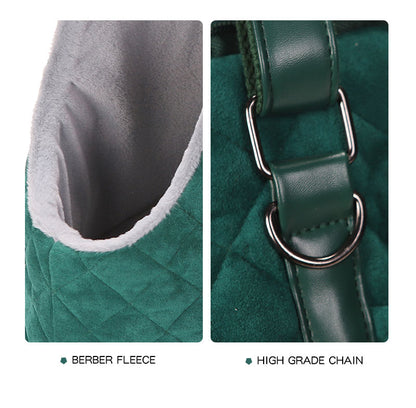 Pet Bag-YHPB001:Dog Cat Lamb Cashmere Warm Pet Bag with Fixing Belt